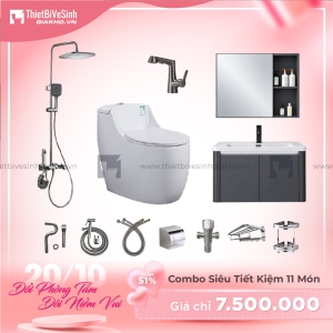 Combo Trọn Bộ Thiết Bị Phòng Tắm 11 Món Tiết Kiệm CBPT0043