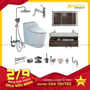 Combo Trọn Bộ Thiết Bị Phòng Tắm 12 Món Tiết Kiệm Navier CBPT0030