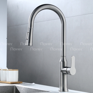Vòi Rửa Chén Lạnh Đầu Rút Đồng Thau Cao Cấp  Navier NV-215L