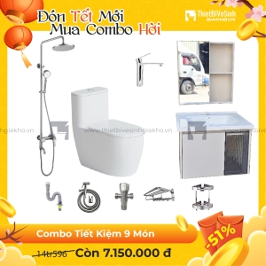 Combo Trọn Bộ Thiết Bị Phòng Tắm 9 Món Cao Cấp Navier CBPT0021