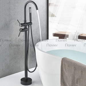 Sen cây đặt sàn bồn tắm màu đen cao cấp Navier NV-850D