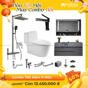 Combo Trọn Bộ Thiết Bị Phòng Tắm 11 Món Tiết Kiệm Navier CBPT0079