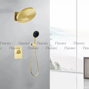 Sen Cây Tắm Âm Tường Đồng Thau Mạ PVD cao cấp Navier NV-1614