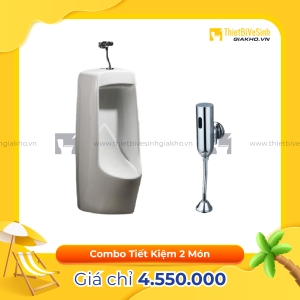 Combo Bồn Tiểu Van Xả Cảm Ứng Siêu Tiết Kiệm Navier CBT03
