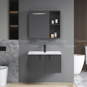 Bộ Tủ Lavabo Kèm Tủ Gương Nhôm Navier NV-TL5218-60