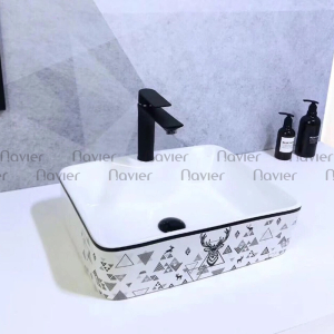 Chậu lavabo đặt bàn cao cấp Navier NV-450