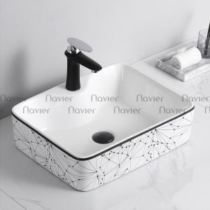 Chậu lavabo đặt bàn cao cấp Navier NV-415