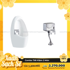 Combo Bồn Tiểu Van Xả Cảm Ứng  Siêu Tiết Kiệm Navier CBT04