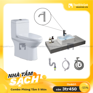 Combo Thiết Bị Phòng Tắm Tắm 5 Món Siêu Ưu Đãi Navier CL5MTK06
