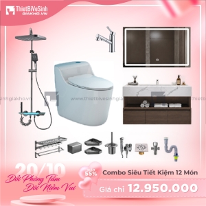 Combo Trọn Bộ Thiết Bị Phòng Tắm 12 Món Tiết Kiệm Navier CBPT0030