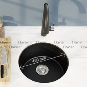 Chậu Rửa Chén Đá Tròn Âm Bàn Navier NV-375