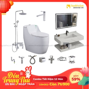 Combo Trọn Bộ Thiết Bị Phòng Tắm Sạch 12 Món Tiết Kiệm CBPT0035