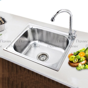 Chậu rửa bát 1 ngăn inox304 Navier NV-6045T304
