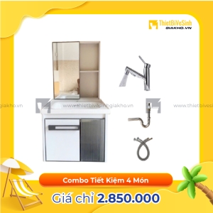 Combo Bộ Tủ Chậu Lavabo Siêu Tiết Kiệm Cao Cấp Navier CBTL03