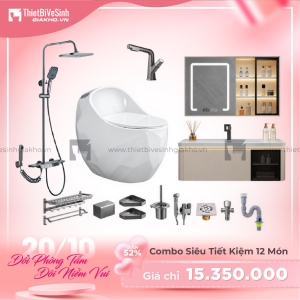 Combo Trọn Bộ Thiết Bị Phòng Tắm 12 Món Tiết Kiệm Navier CBPT0032