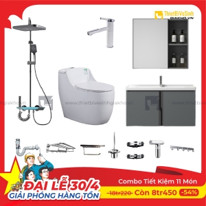 Combo Trọn Bộ Thiết Bị Phòng Tắm Tiết Kiệm Navier CBPT0075