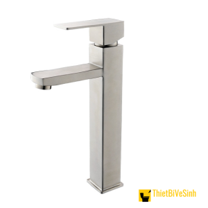 Vòi lavabo nóng lạnh vuông inox304 Navier NV-702 (30cm)