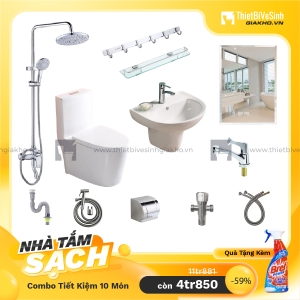 Combo Trọn Bộ Thiết Bị Phòng Tắm 11 Món Tiết Kiệm Navier CBPT0014