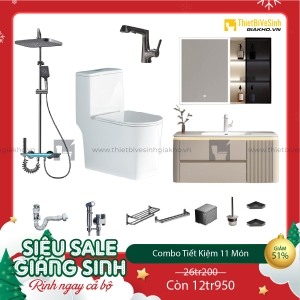 Combo Trọn Bộ Thiết Bị Phòng Tắm 11 Món Tiết Kiệm Navier CBPT0078