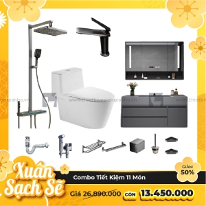 Combo Trọn Bộ Thiết Bị Phòng Tắm 11 Món Tiết Kiệm Navier CBPT0079