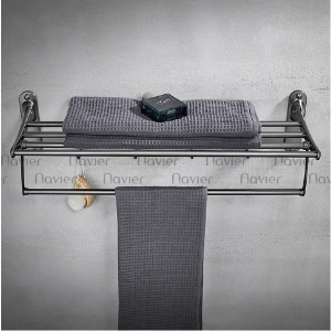 Giàn Vắt Khăn Inox 304 Sơn Tĩnh Điện Xám Navier NV-66