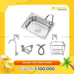 Combo Chân Chậu Chén Siêu Tiết Kiệm Navier CBF08
