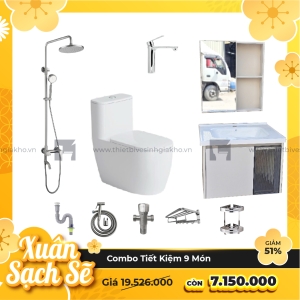 Combo Trọn Bộ Thiết Bị Phòng Tắm 9 Món Cao Cấp Navier CBPT0021