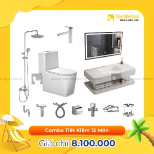 Combo Trọn Bộ Thiết Bị Phòng Tắm Sạch 12 Món Tiết Kiệm CBPT0035