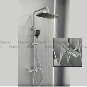 Sen Cây Tắm Đồng Thau Crome Navier NV-1629