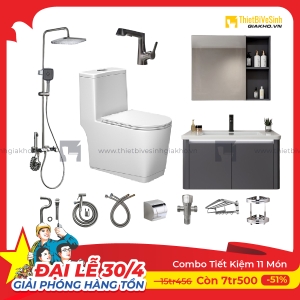 Combo Trọn Bộ Thiết Bị Phòng Tắm 11 Món Tiết Kiệm CBPT0043