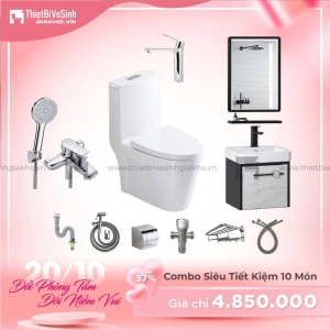 Combo Trọn Bộ Thiết Bị Phòng Tắm 9 Món Tiết Kiệm Navier CBPT0077