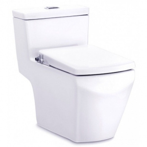 Bàn Cầu 1 Khối Nắp Rửa Cơ Chính Hãng COTTO C107127(CN) Grand Tetragon