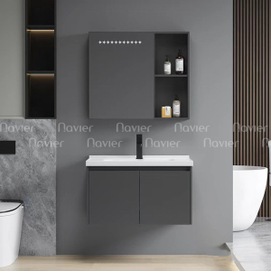 Bộ Tủ Lavabo Kèm Tủ Gương Nhôm Navier NV-TL5215-60