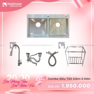 Combo Chân Chậu Chén Siêu Tiết Kiệm Navier CBF06