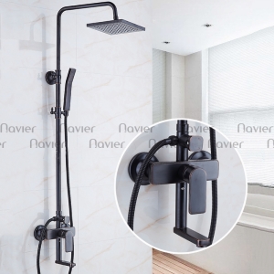 Sen Tắm Đứng Đồng Thau Mạ Đen ORABI Nóng Lạnh Navier NV-9353ORB