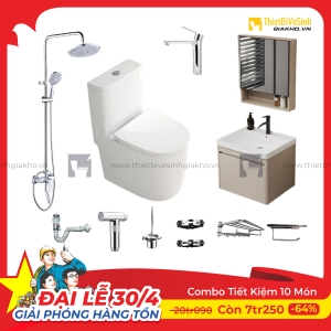 Combo Trọn Bộ Thiết Bị Phòng Tắm 10 Món Tiết Kiệm Navier CBPT0080