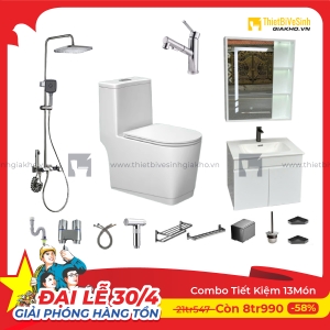 Combo Trọn Bộ Thiết Bị Phòng Tắm 13 Món Tiết Kiệm Navier CBPT0026