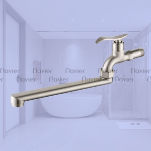 Vòi Hồ Có Cần Xả Dài Chất Liệu Inox 304 Cao Cấp Navier NV-264