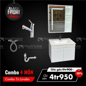 Combo Bộ Tủ Chậu Lavabo Siêu Tiết Kiệm Cao Cấp Navier CBTL07