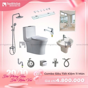 Combo Trọn Bộ Thiết Bị Phòng Tắm 12 Món Tiết Kiệm Navier CBPT0014