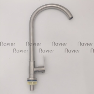 Vòi rửa chén lạnh Inox 304 mờ Navier NV-6105