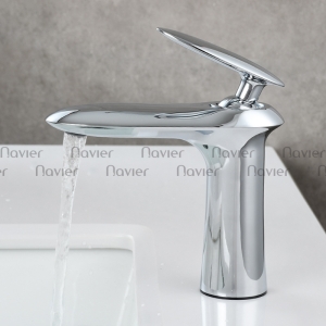 Vòi lavabo nóng lạnh đồng thau mạ crom cao cấp Navier NV-7102