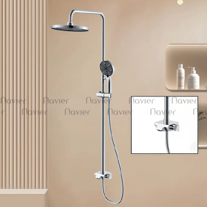 Sen Cây Tắm Lạnh Đồng Thau Mạ Crom Navier NV-9074