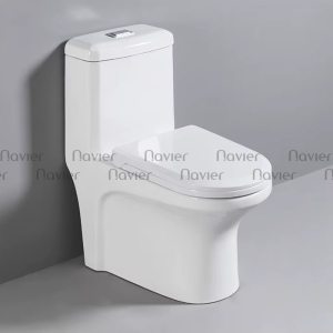 Bồn cầu 1 khối két nước vuông giác cạnh Navier NV-904