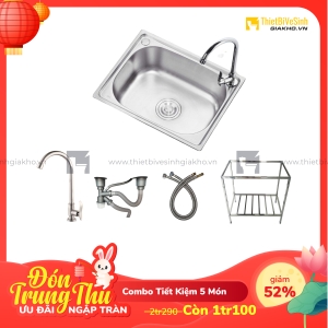 Combo Chân Chậu Chén Siêu Tiết Kiệm Navier CBF08