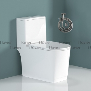 Bồn Cầu 1 Khối Nhập Khẩu Cao Cấp Navier NV-1046