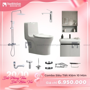 Combo Trọn Bộ Thiết Bị Phòng Tắm 10 Món Tiết Kiệm Navier CBPT0080