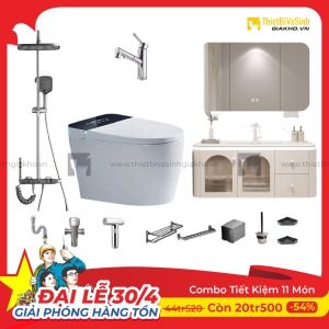 Combo Trọn Bộ Thiết Bị Phòng Tắm 12 Món Cao Cấp Navier CBPT0029