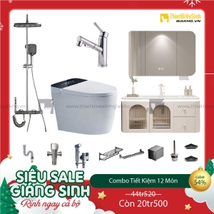 Combo Trọn Bộ Thiết Bị Phòng Tắm 12 Món Cao Cấp Navier CBPT0029