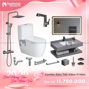 Combo Trọn Bộ Thiết Bị Phòng Tắm 12 Món Tiết Kiệm Navier CBPT0084
